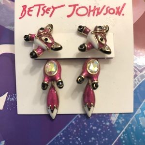 Betsy’s Johnson Fox Earrings